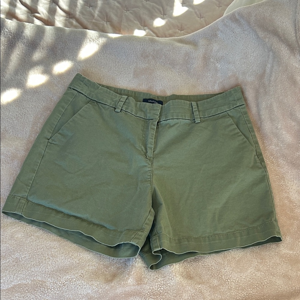 Nautica Women's Olive Cargo Shorts